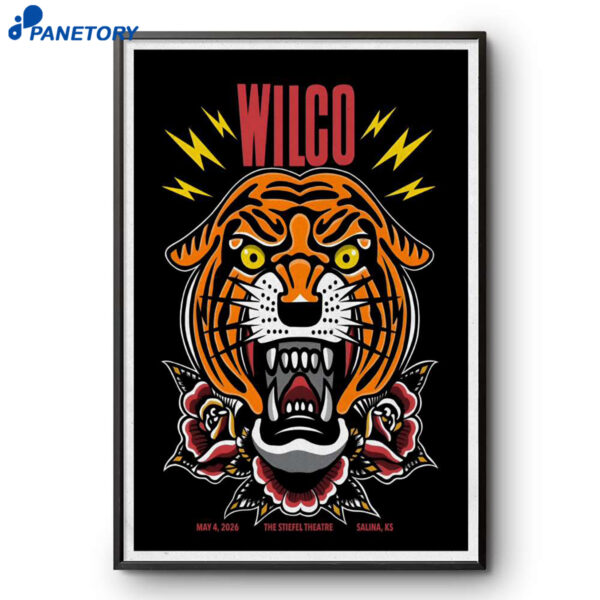 Wilco Salina KS Tour May 4 2026 Poster