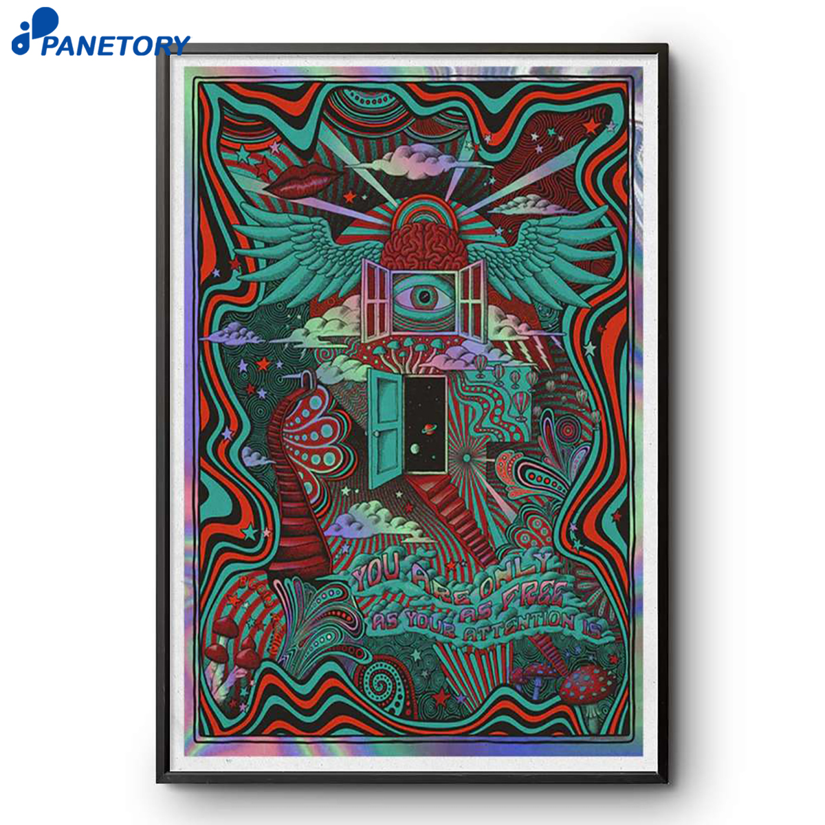 Winged Attention Foil Poster 2 Winged Attention Foil Poster