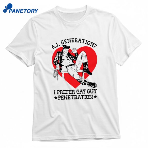 A.i. Generation I Prefer Gay Guy Penetration T-Shirt