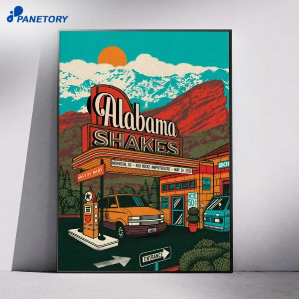 Alabama Shakes Red Rocks Morrison CO May 24 2026 Poster