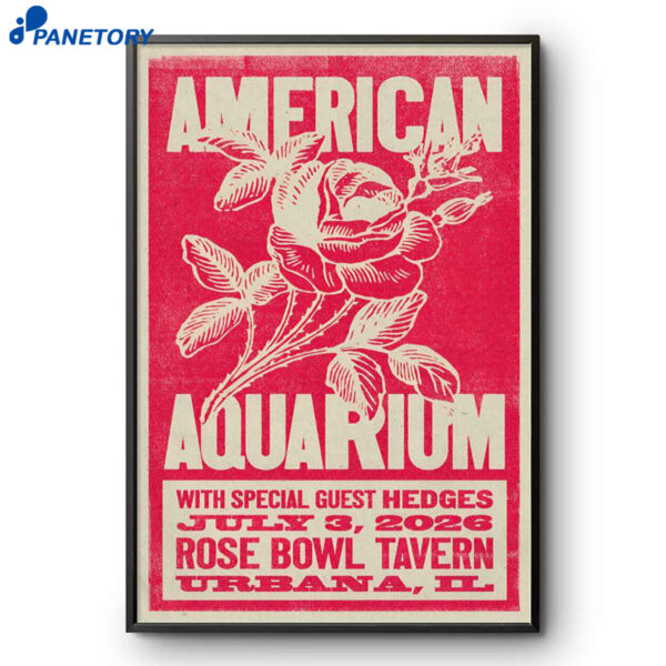 American Aquarium Urbana IL Jul 3 2026 Poster