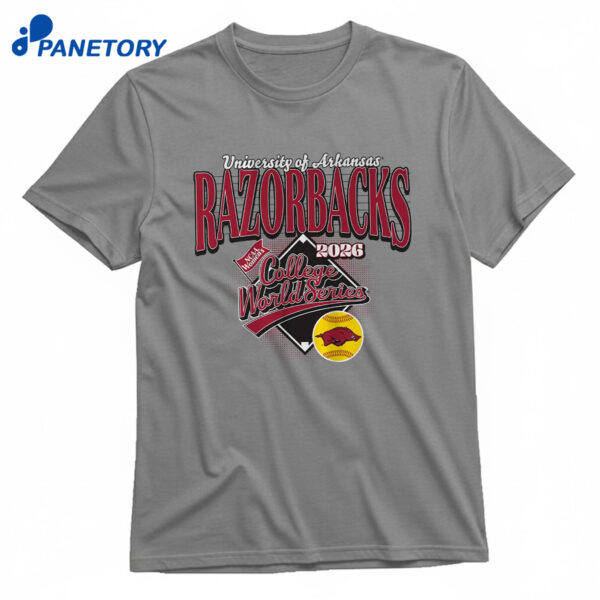 Arkansas Softball 2026 Women's College World Series T-Shirt