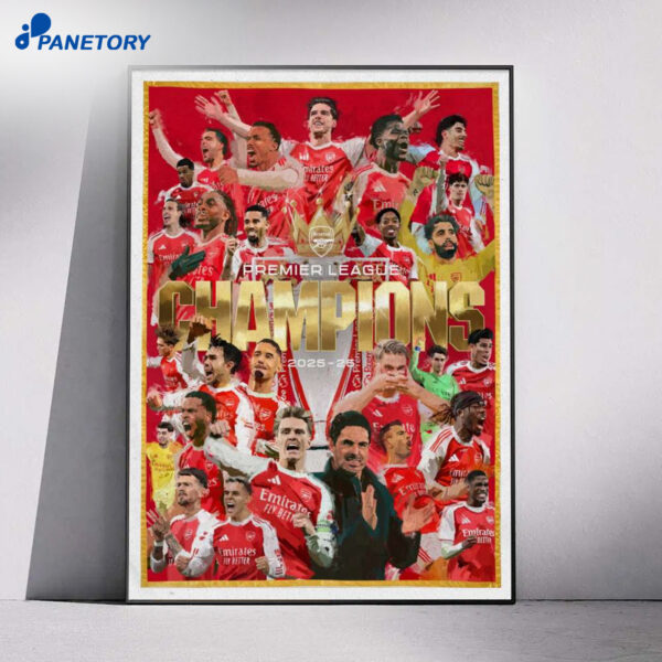 Arsenal Champions 2026 Poster