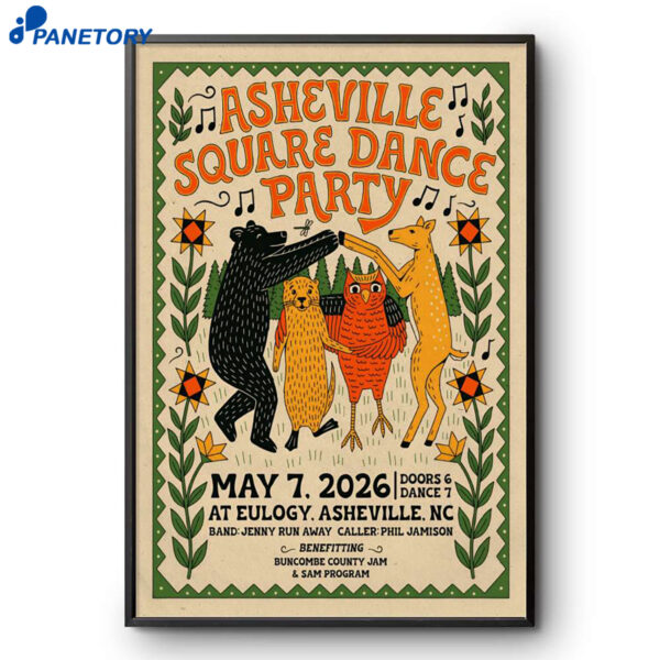 Asheville Square Dance Party Asheville NC May 7 2026 Poster