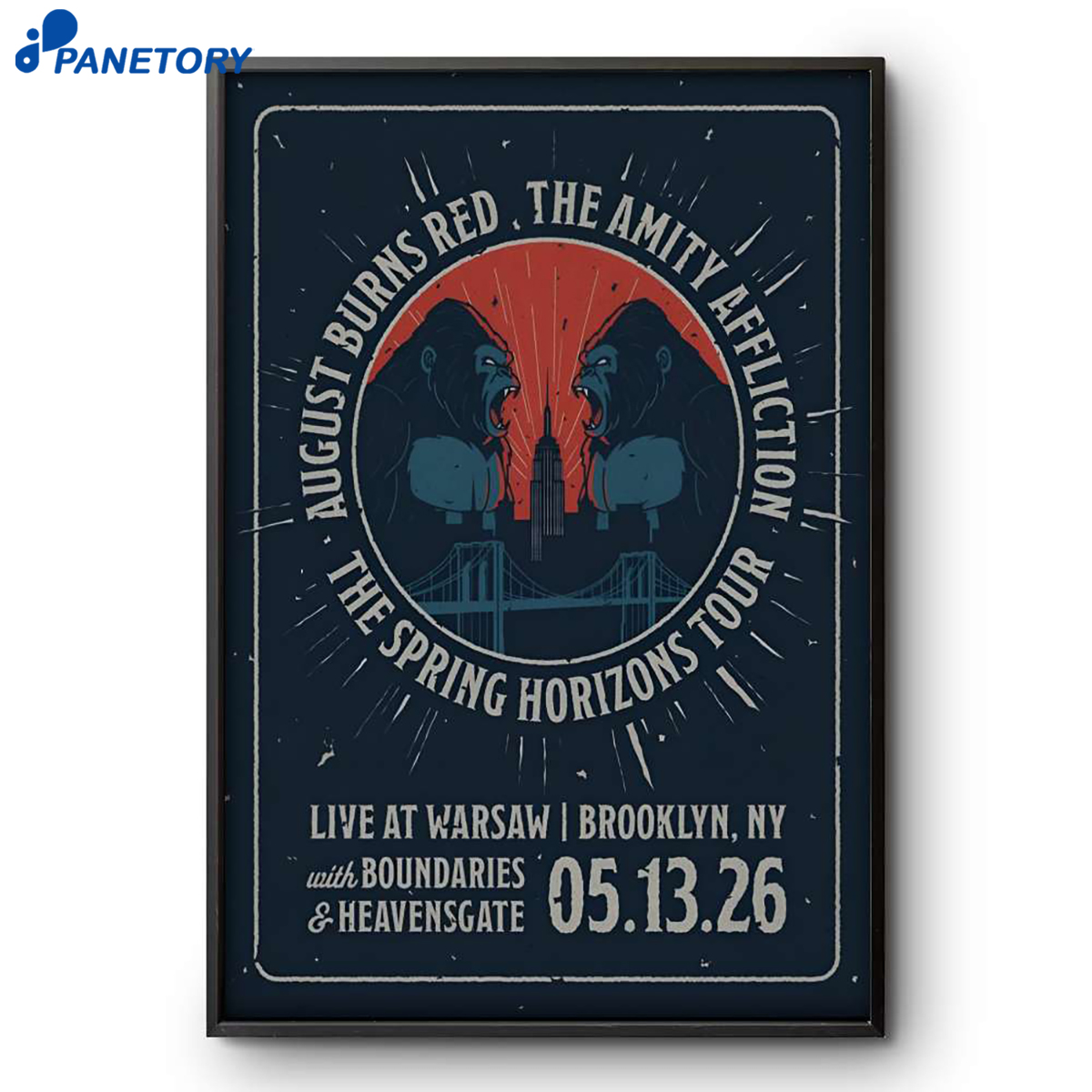 August Burns Red And The Amity Affliction Brooklyn Ny May 13 2026 Poster 2 August Burns Red And The Amity Affliction Brooklyn Ny May 13 2026 Poster
