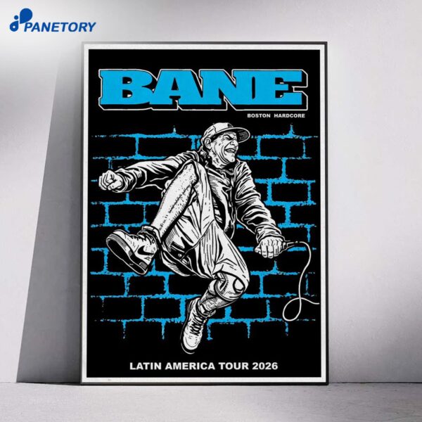 Bane Latin America Tour 2026 Poster