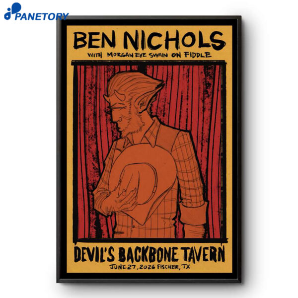 Ben Nichols Fischer TX Jun 27 2026 Poster