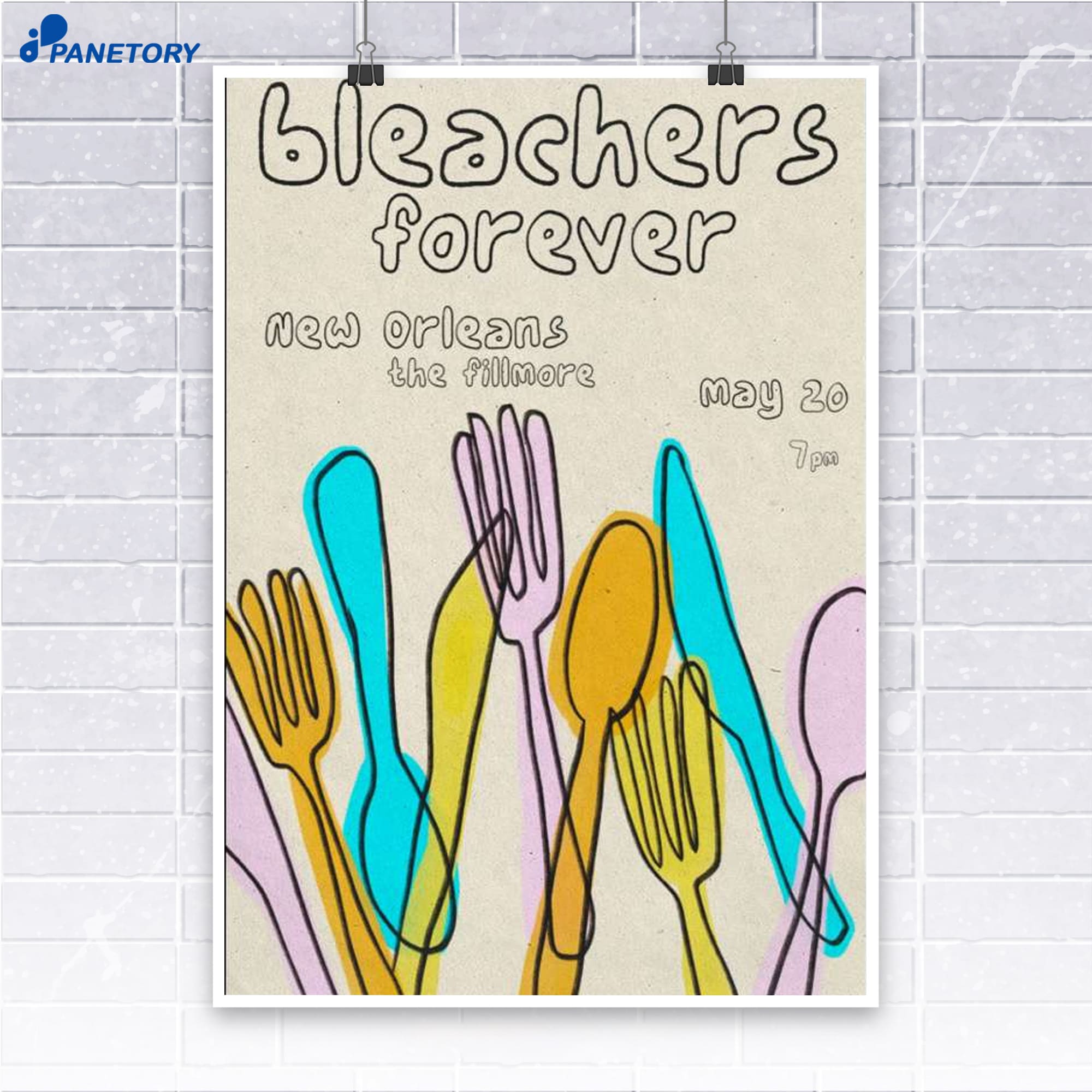 Bleachers Forever New Orleans May 20 2026 Poster Bleachers Forever New Orleans May 20 2026 Poster