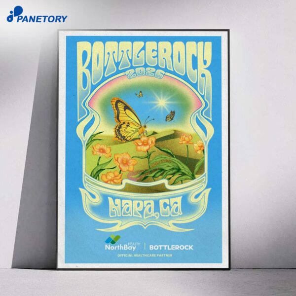 Bottlerock Festival Napa Valley CA 2026 Poster