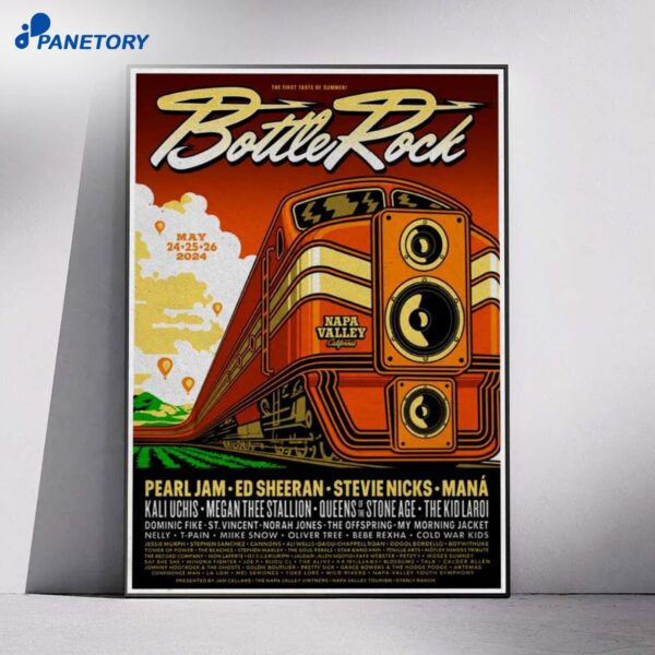 Bottlerock Napa Napa CA May 24-25-26 2026 Poster