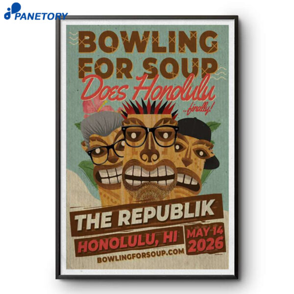 Bowling For Soup Honolulu HI May 14 2026 Poster