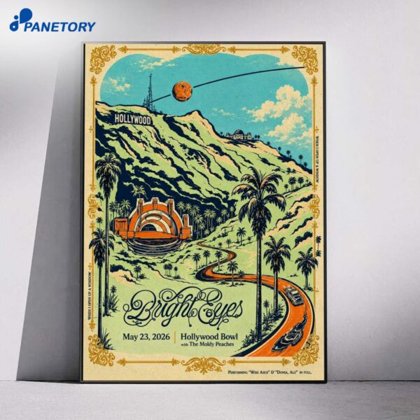 Bright Eyes Tour Hollywood Bowl May 23 2026 Poster