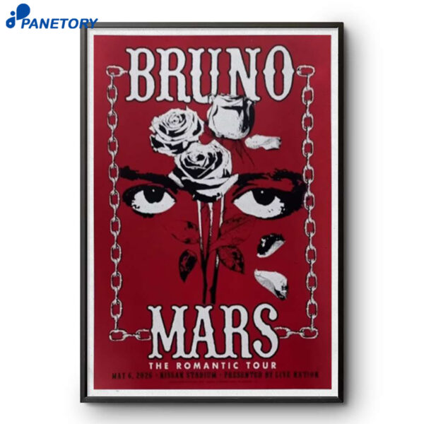 Bruno Mars Nashville TN May 6 2026 Poster