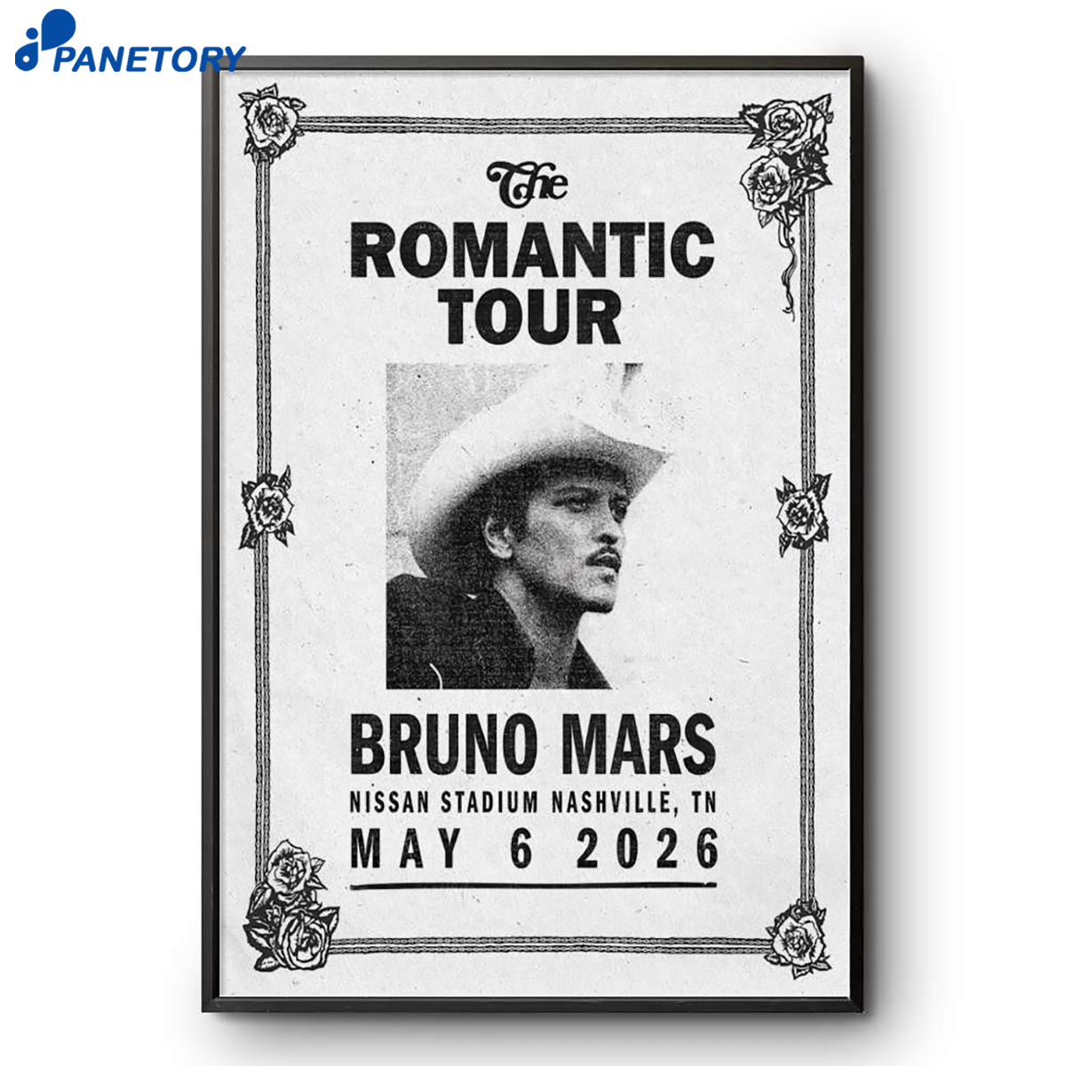 Bruno Mars The Romantic Tour Nashville Tn May 6 2026 Poster 2 Bruno Mars The Romantic Tour Nashville Tn May 6 2026 Poster