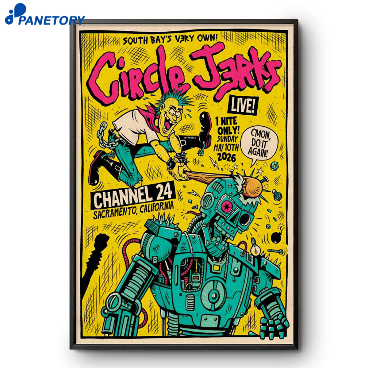 Circle Jerks Channel 24 Sacramento Ca May 10 2026 Poster 2 Circle Jerks Channel 24 Sacramento Ca May 10 2026 Poster