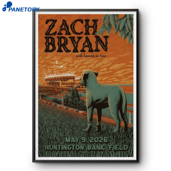 Cleveland Oh Zach Bryan May 9 2026 Poster
