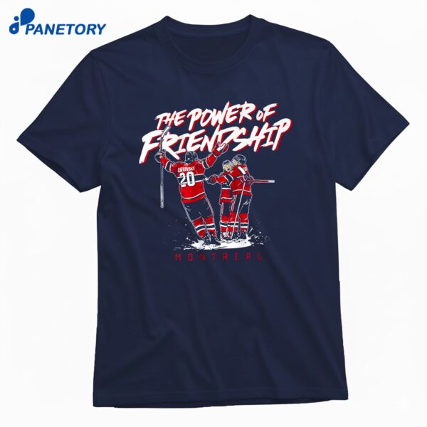 Cole Caufield Nick Suzuki & Juraj Slafkovsky The Power Of Friendship T-Shirt