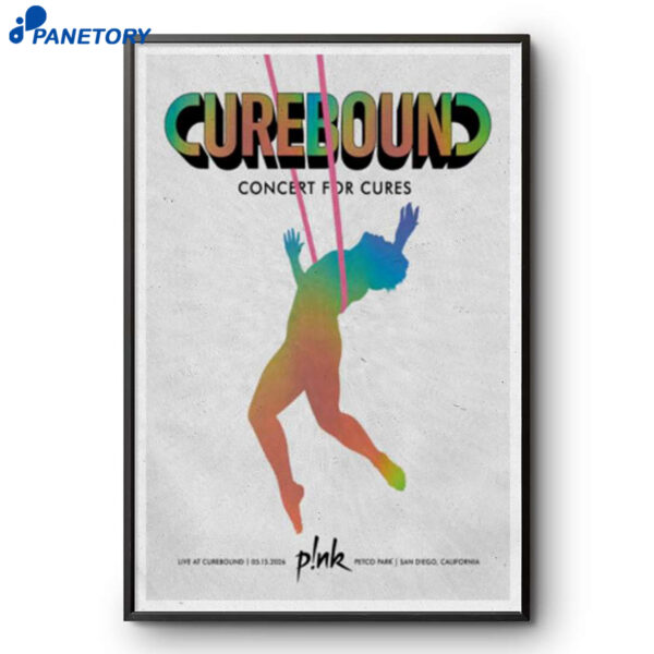Curebound P!NK San Diego May 15 2026 Poster