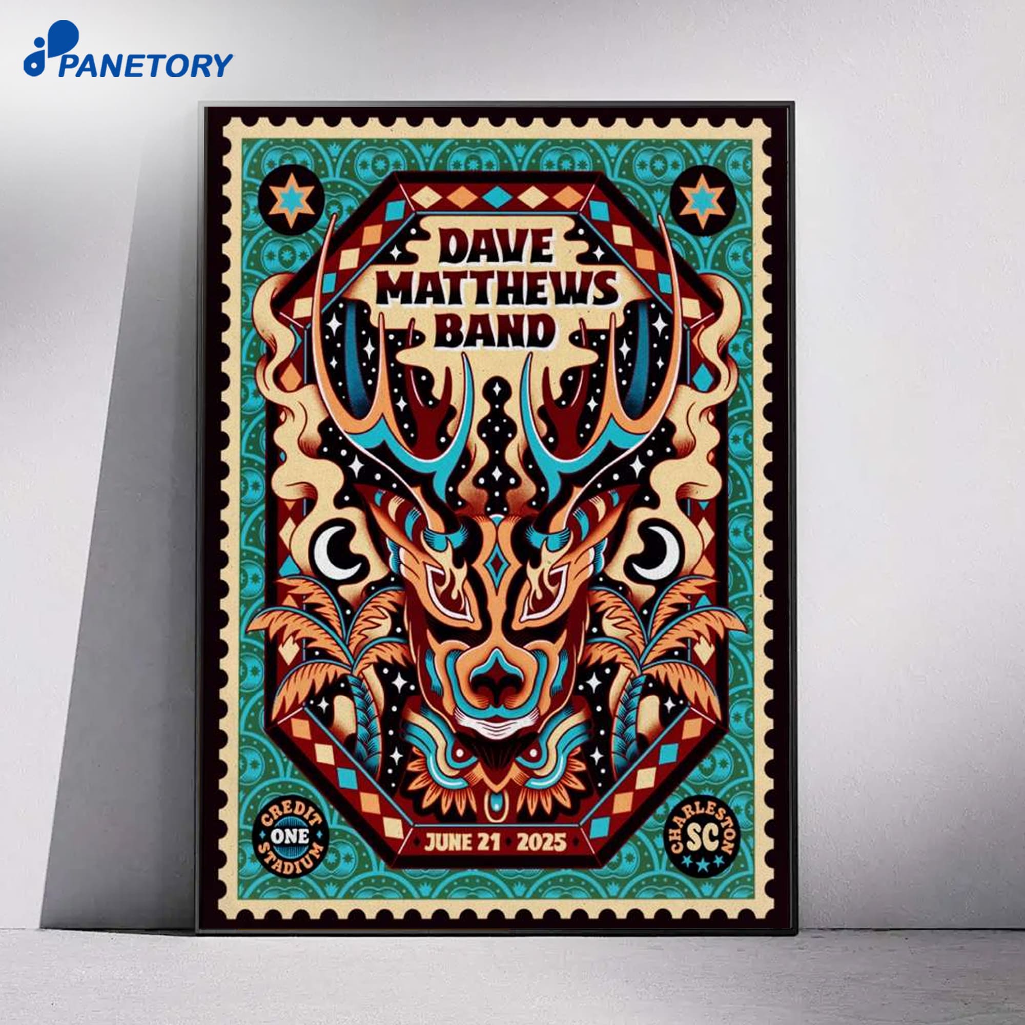 Dave Matthews Band Credit One Stadium Charleston Sc Jun 21 2025 Poster Dave Matthews Band Credit One Stadium Charleston Sc Jun 21 2025 Poster