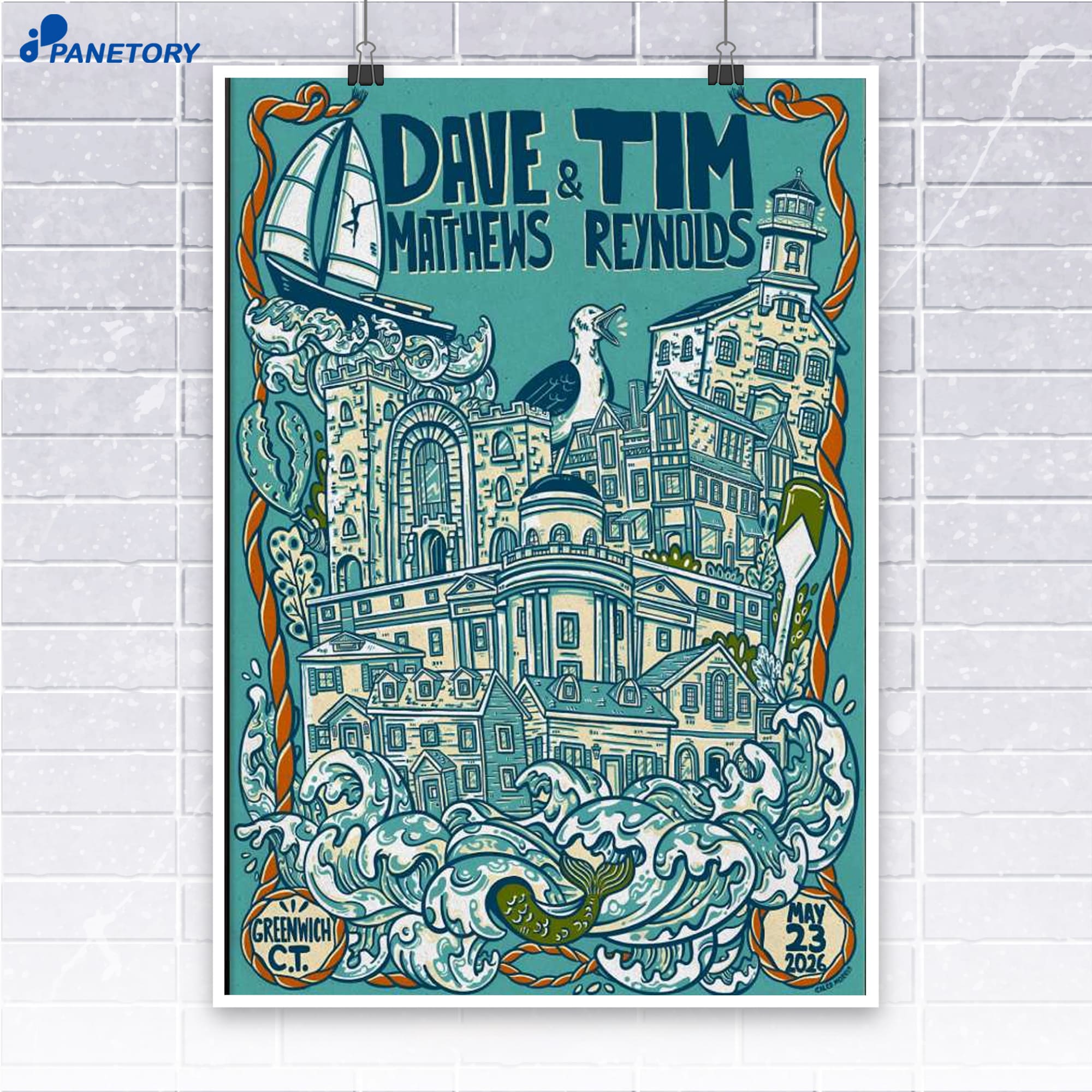 Dave Matthews Band Greenwich Ct May 23 2026 Poster Dave Matthews Band Greenwich Ct May 23 2026 Poster