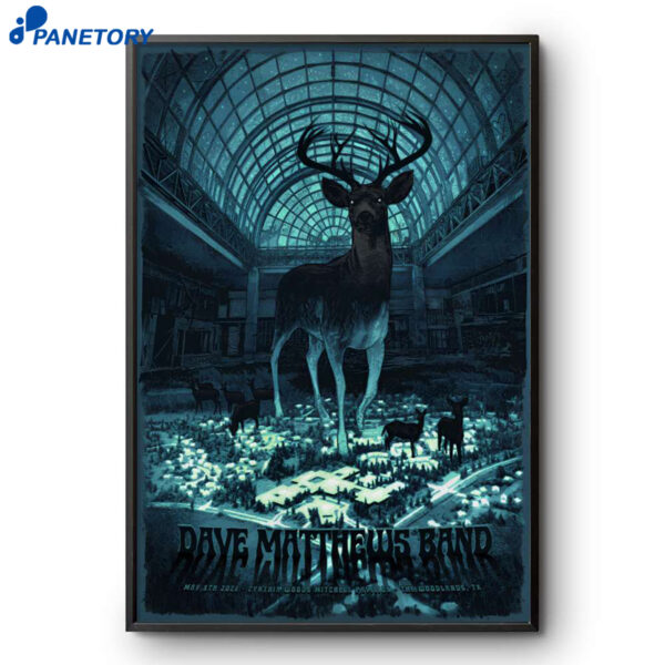 Dave Matthews Band The Woodlands TX Tour May 8 2026 Poster