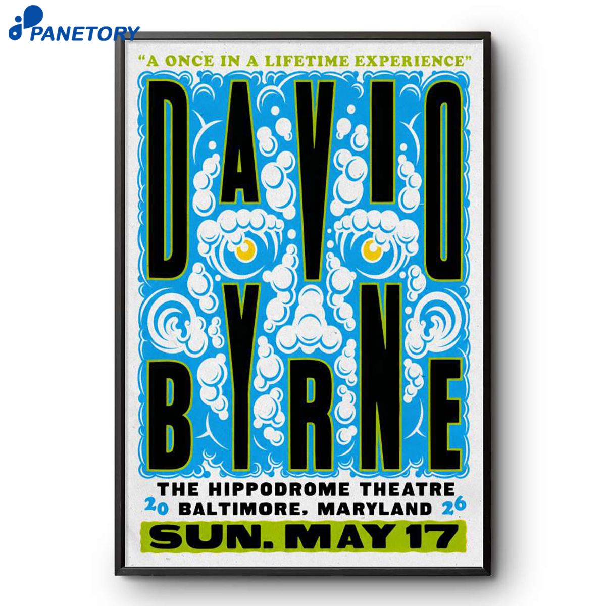 David Byrne Hippodrome Theatre Baltimore Maryland May 17 2026 Poster 2 David Byrne Hippodrome Theatre Baltimore Maryland May 17 2026 Poster