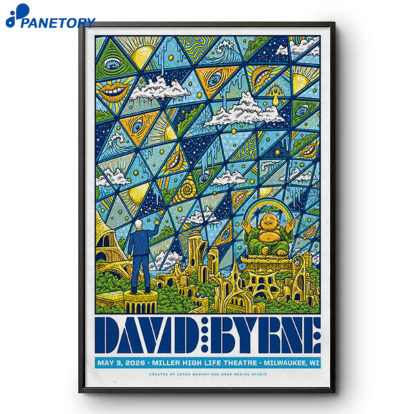 David Byrne Milwaukee WI May 3 2026 Poster