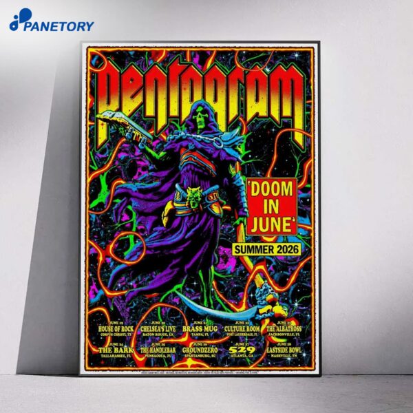 Doom And Pentagram Summer Jun 2026 Poster