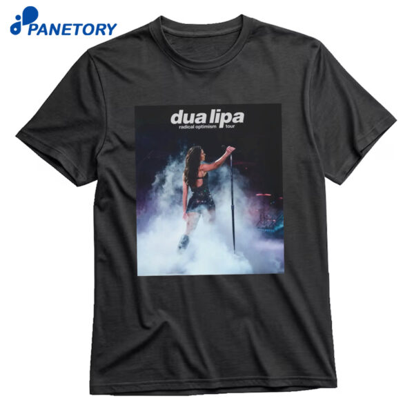 Dua Lipa Print Round Neck T-Shirt