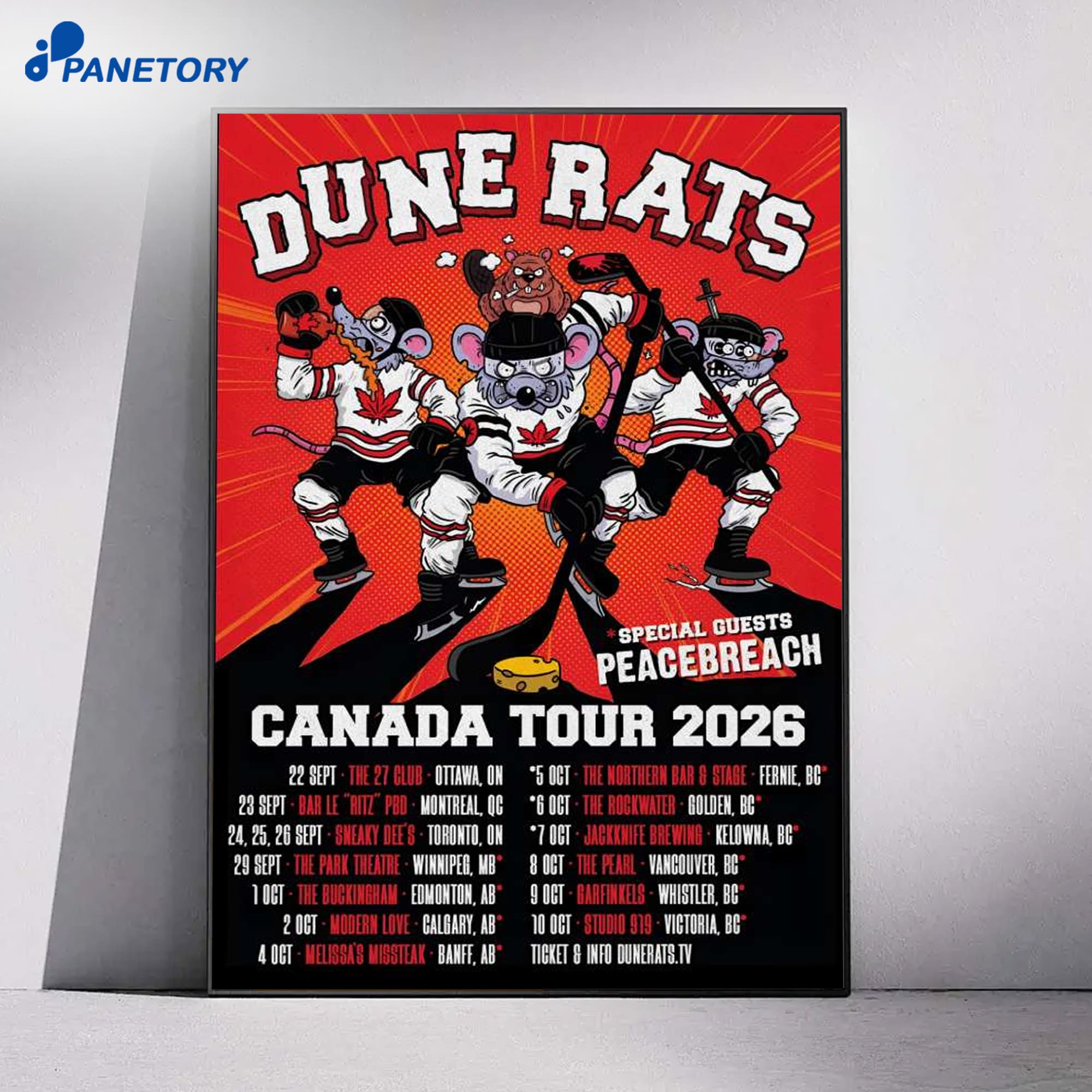 Dune Rats Canada Tour 2026 Poster 4 Dune Rats Canada Tour 2026 Poster 1