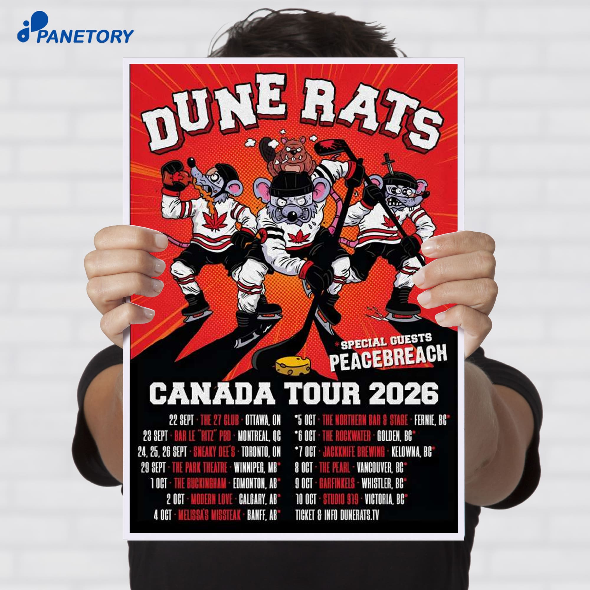 Dune Rats Canada Tour 2026 Poster Dune Rats Canada Tour 2026 Poster