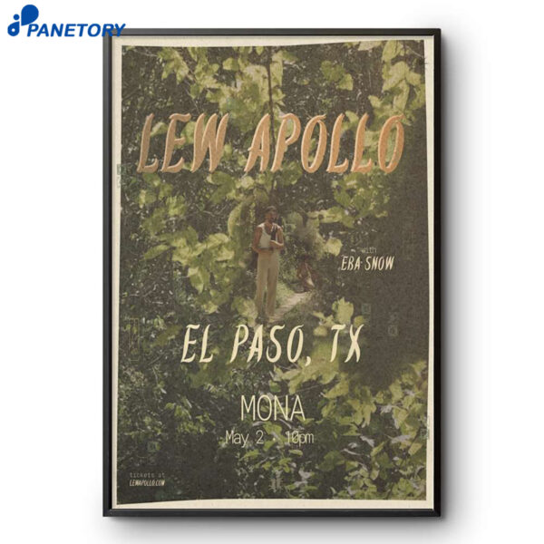 EL Paso Lew Apollo May 2 2026 Poster