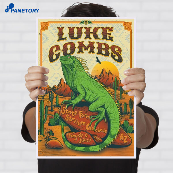 First Slide Luke Combs Tour Glendale AZ May 31 & Jun 1 2024 Poster