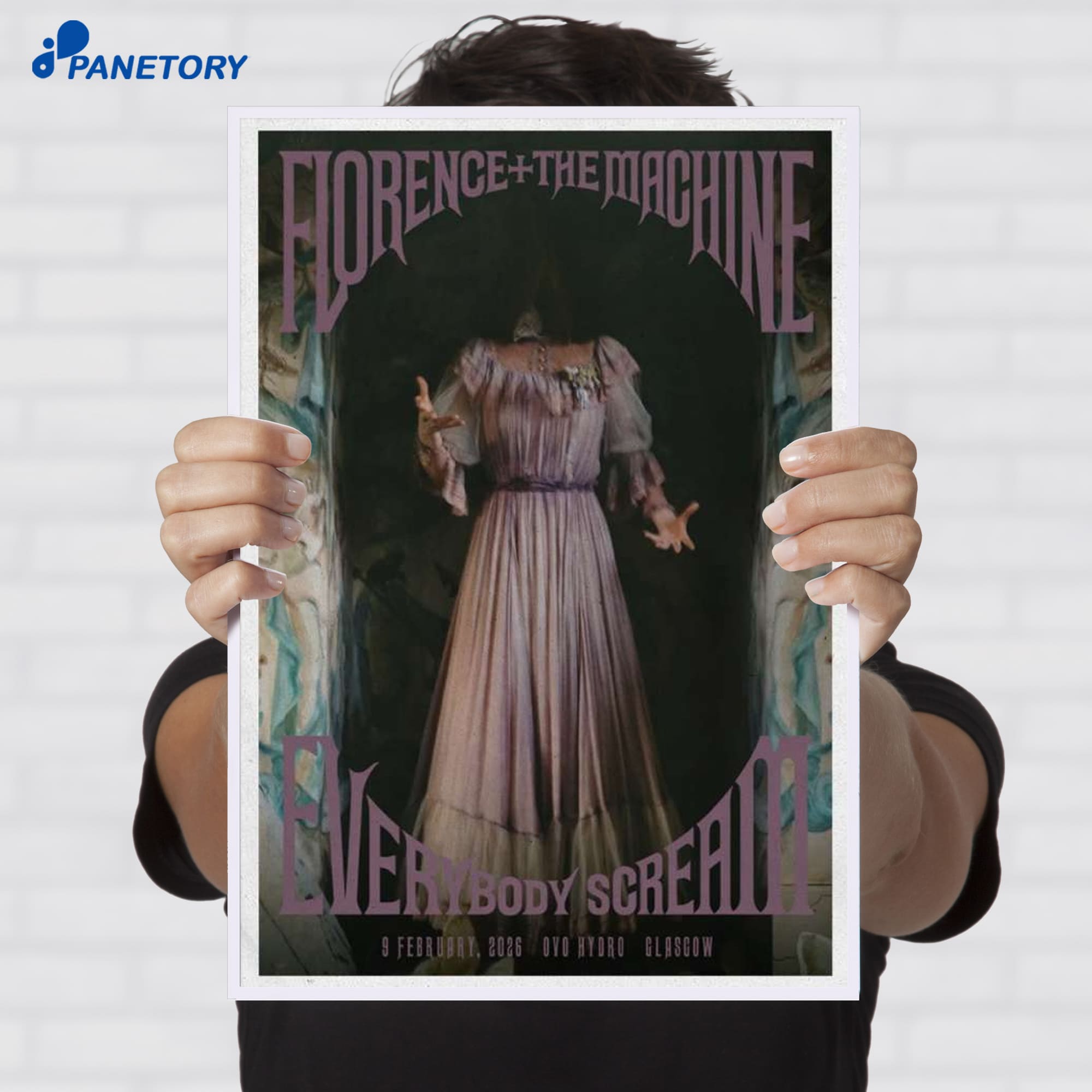 Florence The Machine Concert Glasgow Scotland Feb 09 2026 Poster Florence The Machine Concert Glasgow Scotland Feb 09 2026 Poster