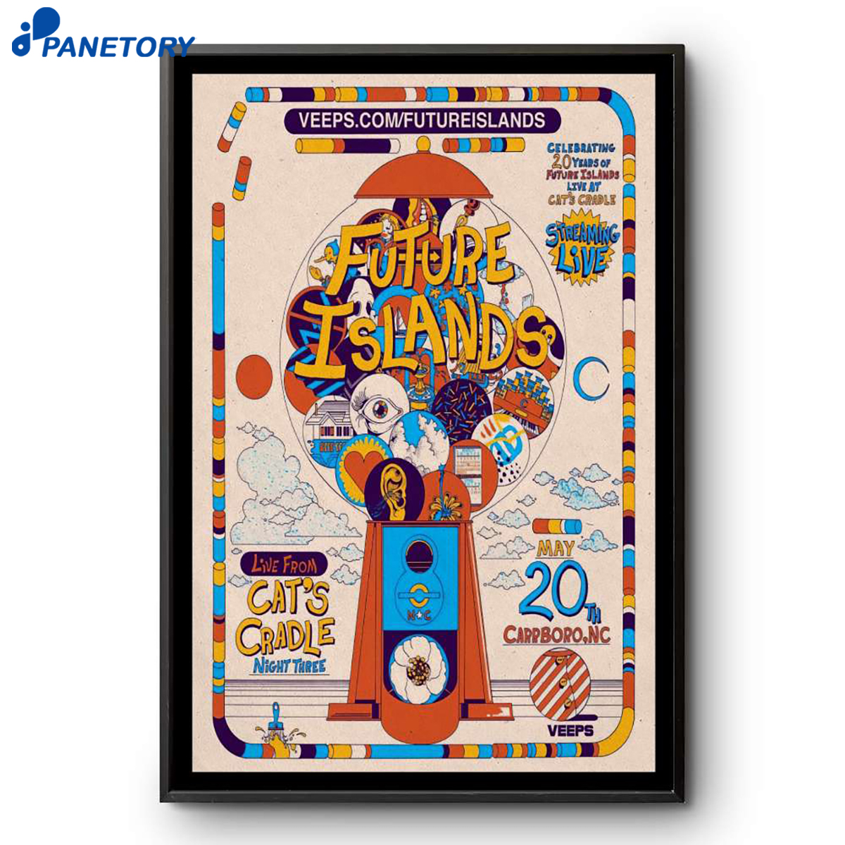 Future Islands Cat'S Cradle Carrboro Nc May 20 2026 Poster 2 Future Islands Cat'S Cradle Carrboro Nc May 20 2026 Poster