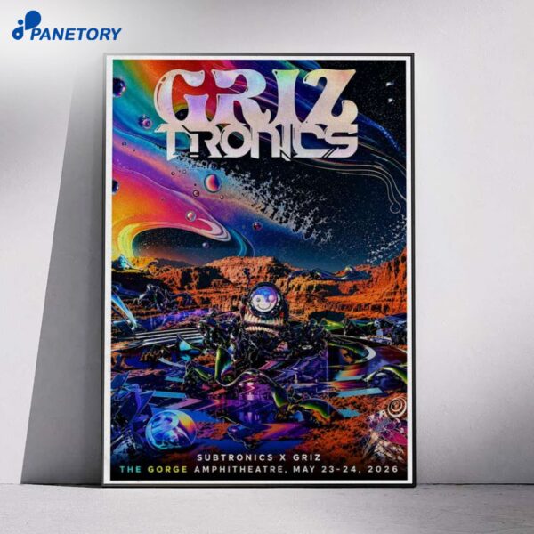 Griztronics Gorge Amphitheatre May 23 - 24 2026 Poster