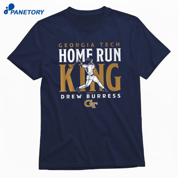 Georgia Tech Baseball Drew Burress Home Run King T-Shirt