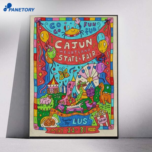 Go Go Fun Fun Cajun Heartland State Fair May 23 2026 Poster