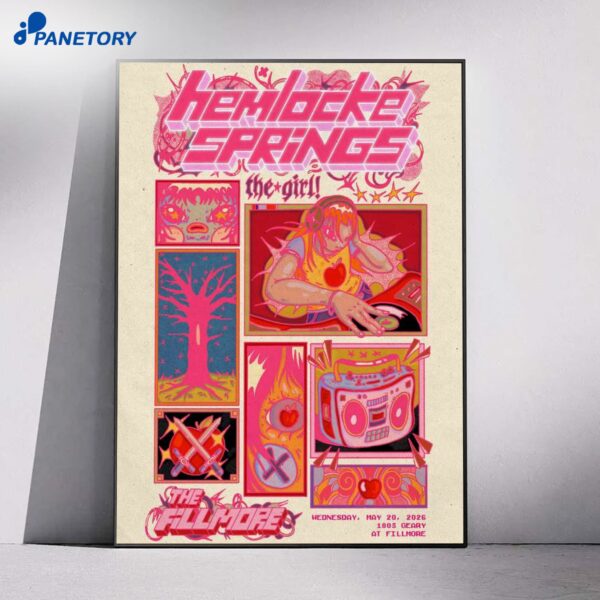 Hemlocke Springs The Fillmore San Francisco CA May 20 2026 Poster