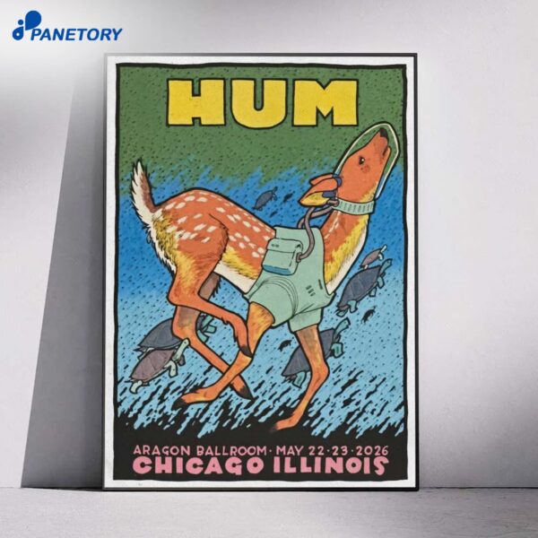 Hum Band Concert Tour Chicago Illinois May 22-23 2026 Poster