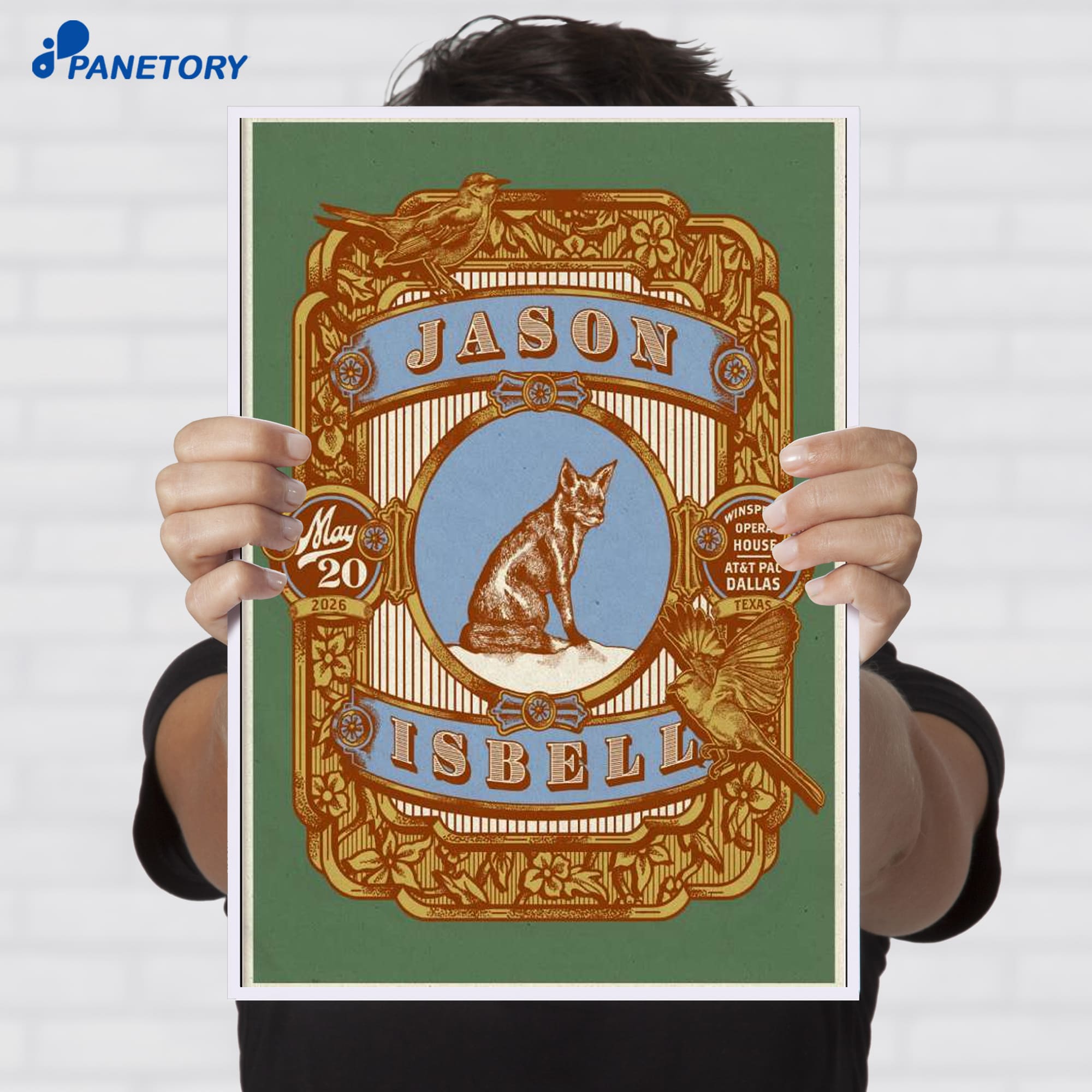 Jason Isbell Dallas Texas Tour May 20 2026 Poster Jason Isbell Dallas Texas Tour May 20 2026 Poster