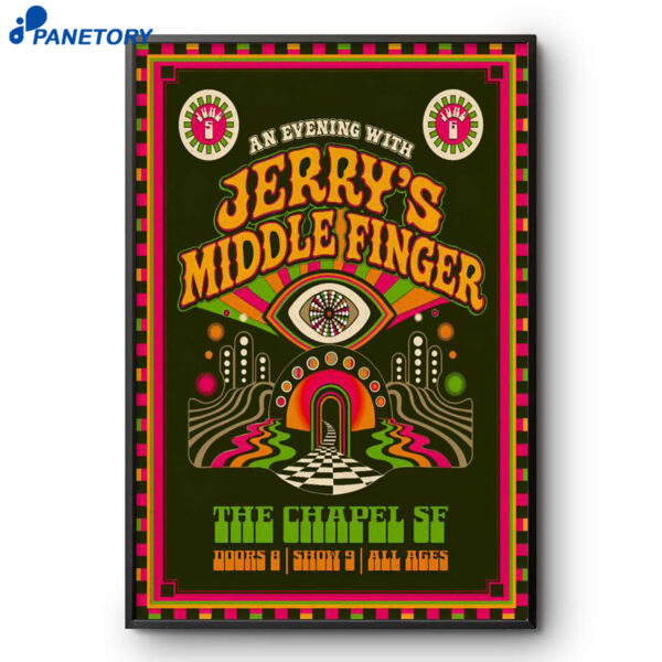 Jerry's Middle Finger San Francisco CA Jun 5-6 2026 Poster