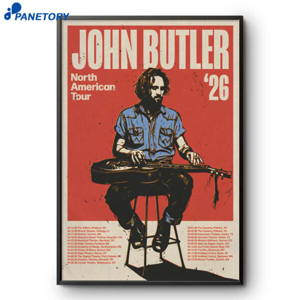John Butler North American Shows 2026 Poster