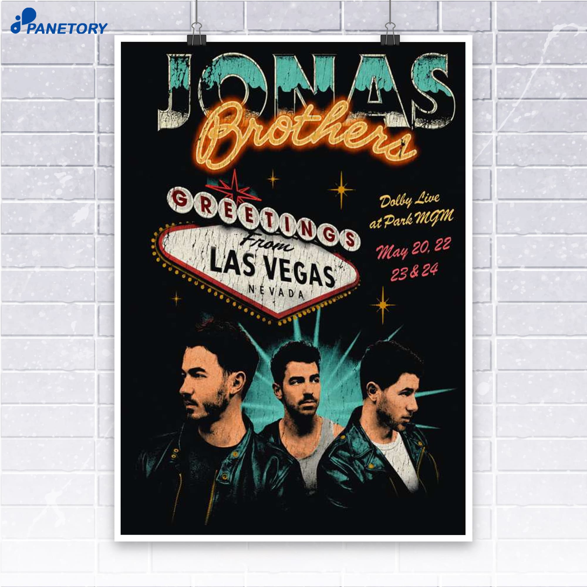Jonas Brothers Concert Las Vegas 2026 Poster Jonas Brothers Concert Las Vegas 2026 Poster