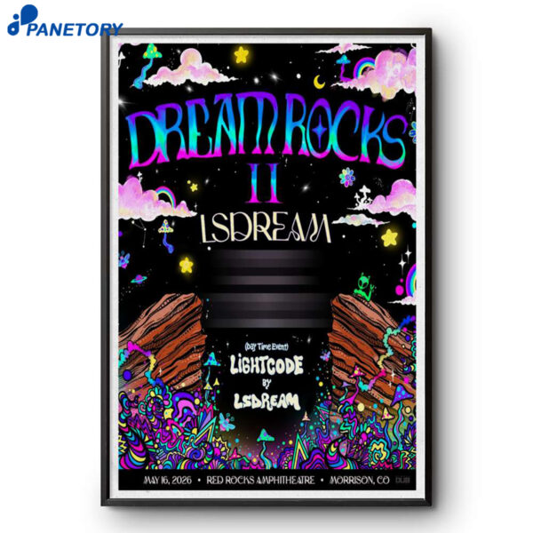 Lsdream Red Rocks Concert May 16 2026 Poster