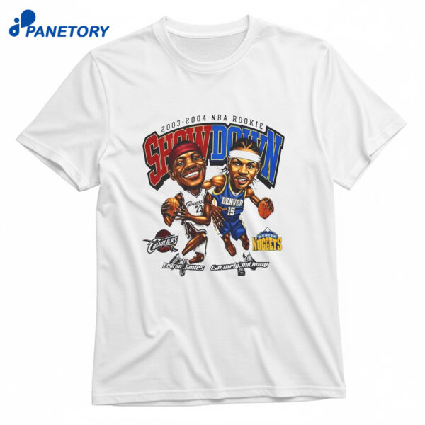 Lebron James Carmelo Anthony Rookie Showdown T-Shirt
