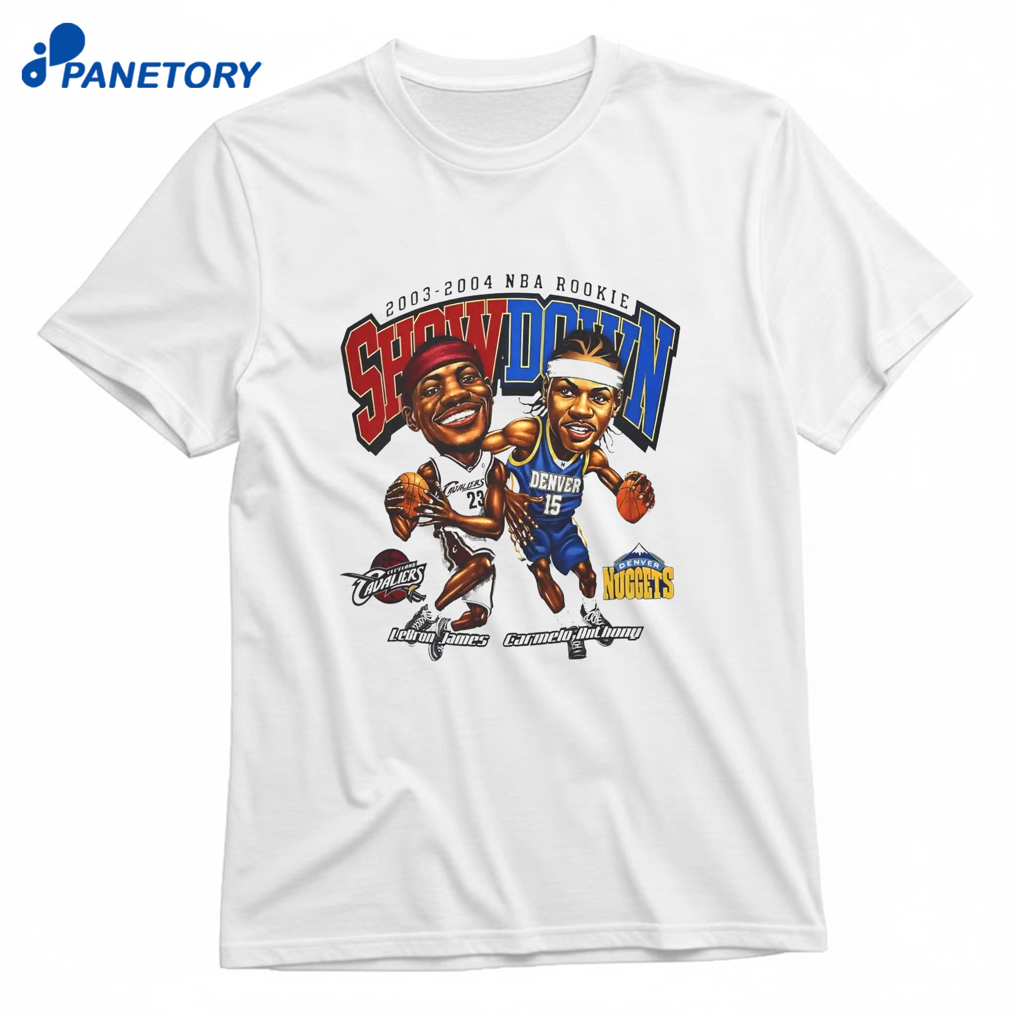 Lebron James Carmelo Anthony Rookie Showdown T-Shirt 8 Lebron James Carmelo Anthony Rookie Showdown T-Shirt 1