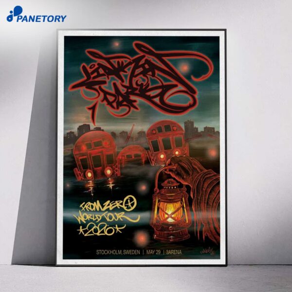 Linkin Park Concert Stockholm Sweden May 29 2026 Poster