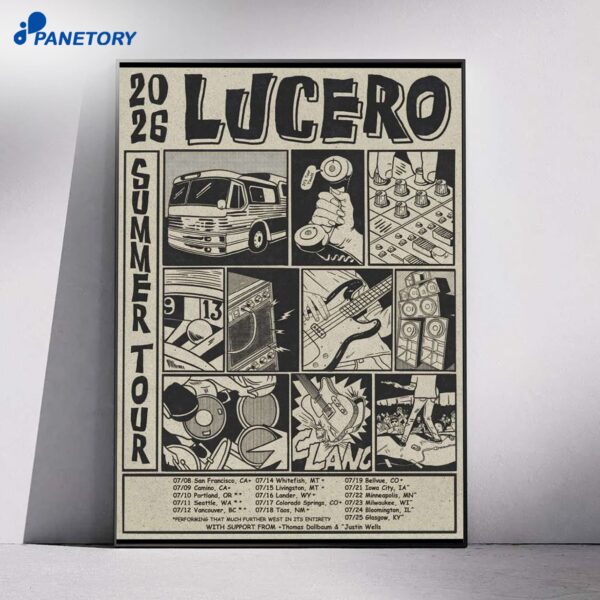 Lucero Summer Tour 2026 Poster