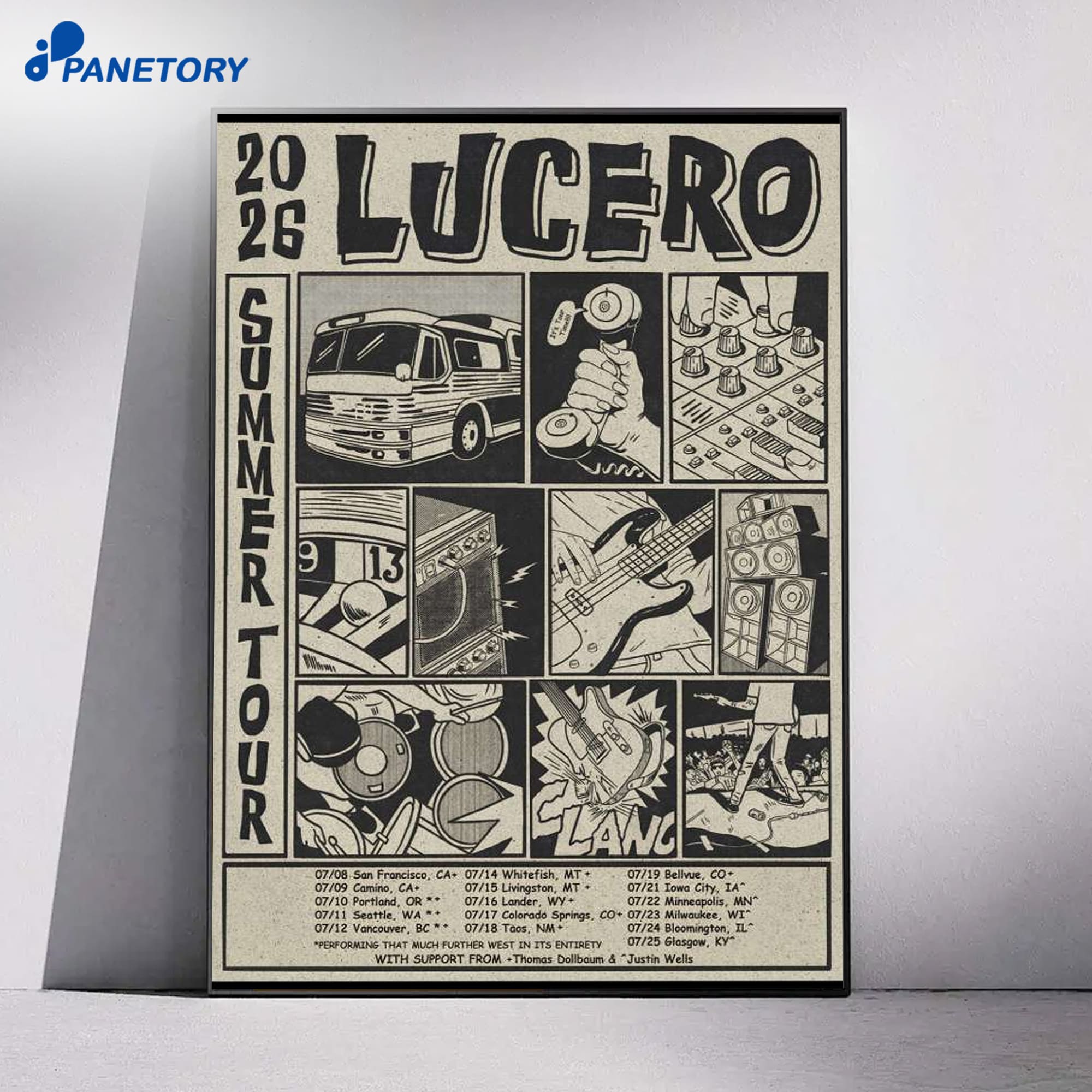 Lucero Summer Tour 2026 Poster 4 Lucero Summer Tour 2026 Poster 1